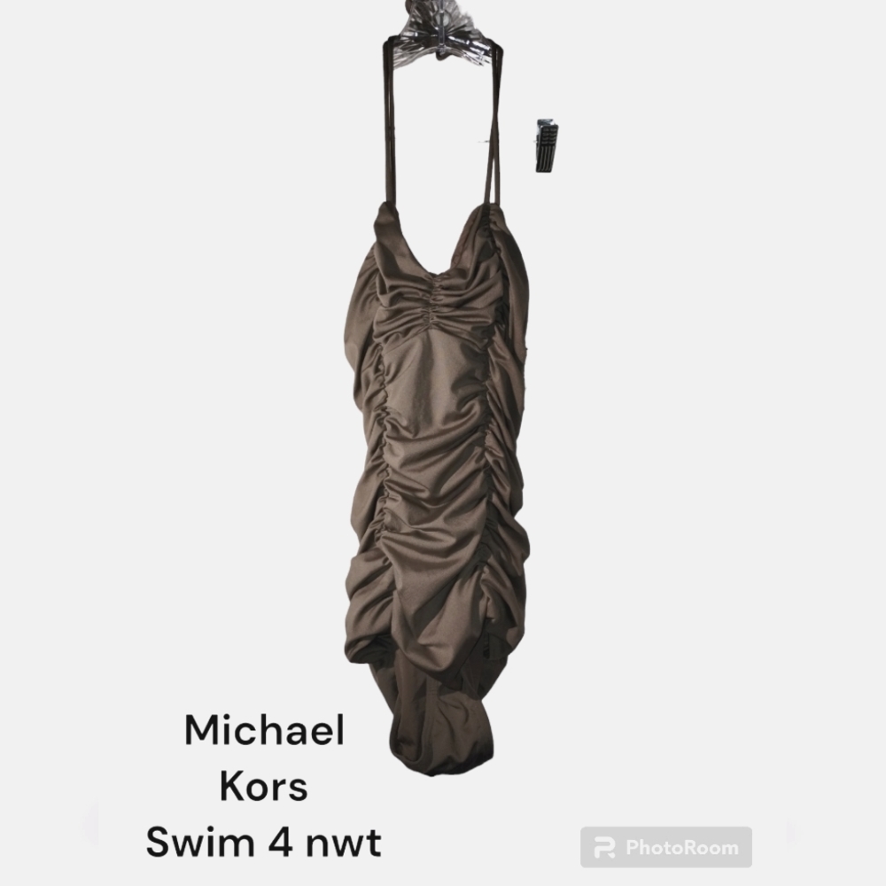Michael Kors Swim Maillot 4 Java Shir Princes Ruched S2012 nwt